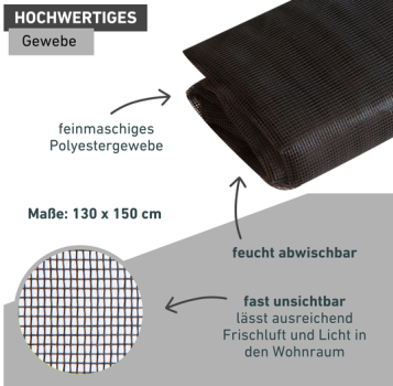 Preview: Windhager Fliegengitter 130x150cm